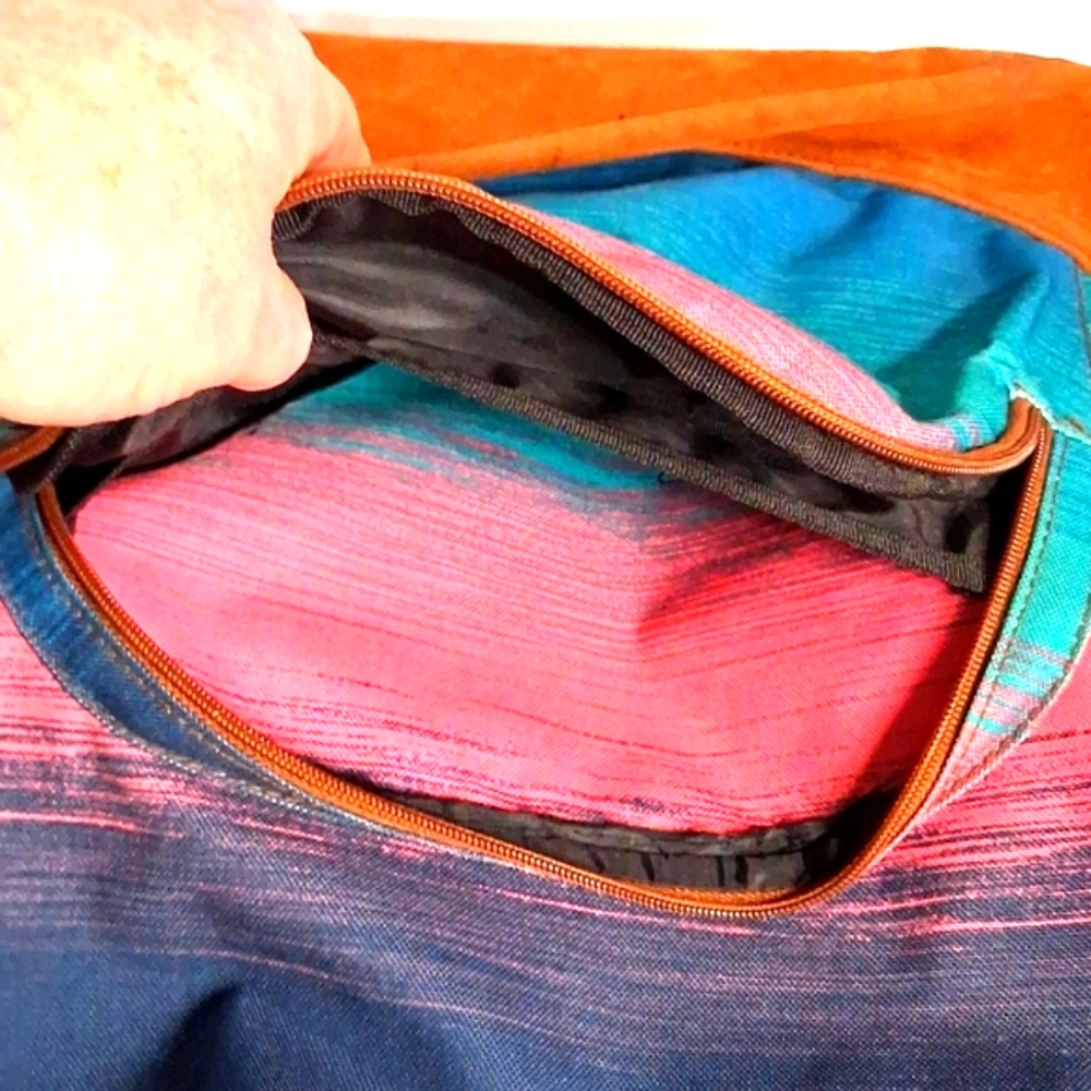 Roxy Funkadelic Bold Colorful Large Adjustable Backpack - Picture 4 of 12